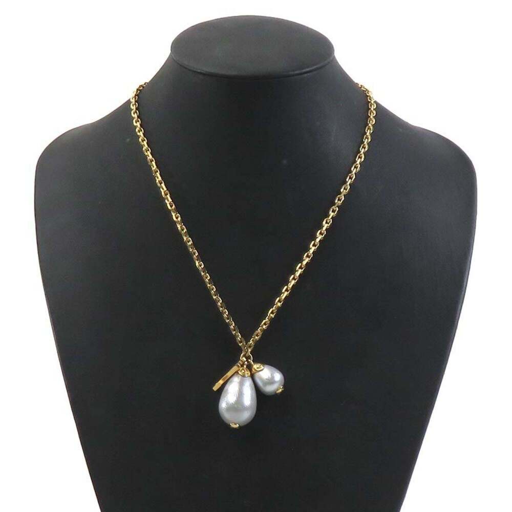 LOUIS VUITTON White Pearl Damier Necklace - Picture 10 of 11